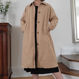 Oak + Fort tan trench jacket